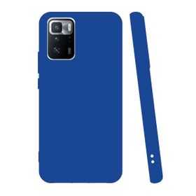 Teleplus Xiaomi Poco X3 GT Mat Korumalı Biye Silikon Mor Kılıf ve Nano Ekran Koruyucu