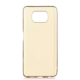 Teleplus Xiaomi Poco X3 NFC Lüks Tpu Mat Gold Nano Ekran Koruyucu Ve Silikon Kılıf