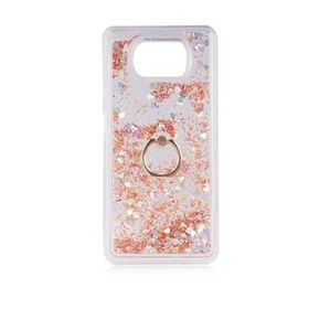 Teleplus Xiaomi Poco X3 NFC Sulu Yüzüklü Milce Glitter Silikon Gümüş Kılıf