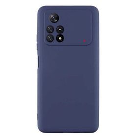 Teleplus Xiaomi Poco X4 Pro 5G Kamera Korumalı Mat Premier Silikon Lacivert Kılıf