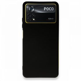 Teleplus Xiaomi Poco X4 Pro 5G Matte First Silikon Siyah Kılıf