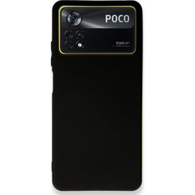 Teleplus Xiaomi Poco X4 Pro 5G Matte First Silikon Siyah Kılıf