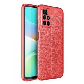 Teleplus Xiaomi Redmi 10 2022 Kamera Korumalı Deri Dokulu Silikon Siyah Kılıf