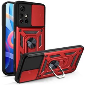 Teleplus Xiaomi Redmi 10 2022 Kamera Korumalı Yüzüklü Tank Pars Silikon Lacivert Kılıf