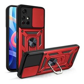 Teleplus Xiaomi Redmi 10 2022 Kamera Korumalı Yüzüklü Tank Pars Silikon Lacivert Kılıf