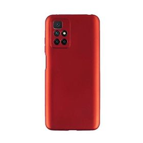 Teleplus Xiaomi Redmi 10 2022 Kılıf Kamera Korumalı Premier Silikon Kırmızı Nano Ekran Koruyucu