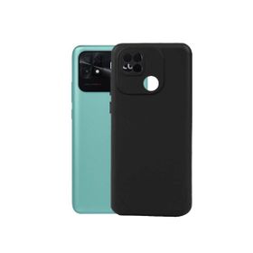 Teleplus Xiaomi Redmi 10C Kamera Korumalı Biye Silikon Lacivert Nano Ekeran Koruyucu Kılıf