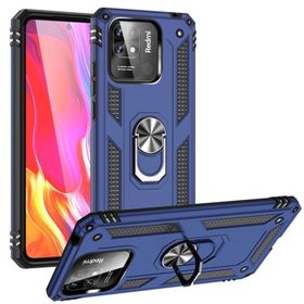 Teleplus Xiaomi Redmi 10C Vega Yüzüklü Tank Silikon Lacivert Kılıf