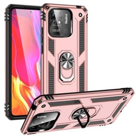 Teleplus Xiaomi Redmi 10C Vega Yüzüklü Tank Silikon Lacivert Kılıf