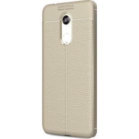 Teleplus Xiaomi Redmi 5 Plus Deri Dokulu Silikon Kırmızı Nano Ekran Koruyucu Cep Telefonu Kılıfı