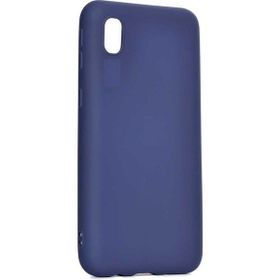 Teleplus Xiaomi Redmi 7A Lüks Nano Ekran Koruyucu Lacivert Silikon Kılıf