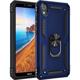 Teleplus Xiaomi Redmi 7A Vega Yüzüklü Tank Kapak Lacivert Kılıf