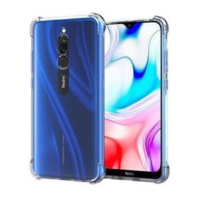 Teleplus Xiaomi Redmi 8 Kılıf Darbe Korumalı Silikon Şeffaf Nano Ekran Koruyucu