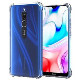 Teleplus Xiaomi Redmi 8 Kılıf Darbe Korumalı Silikon Şeffaf Nano Ekran Koruyucu