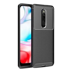 Teleplus Xiaomi Redmi 8 Negro Karbon Desenli Siyah Nano Ekran Koruyucu Silikon Cep Telefonu Kılıf