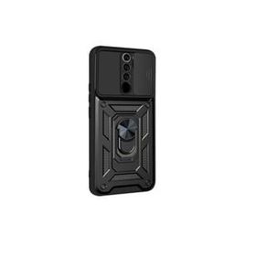 Teleplus Xiaomi Redmi 9 Kamera Korumalı Yüzüklü Tank Pars Silikon Kırmızı Kılıf
