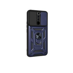 Teleplus Xiaomi Redmi 9 Kamera Korumalı Yüzüklü Tank Pars Silikon Kırmızı Kılıf
