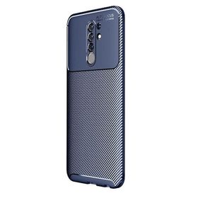 Teleplus Xiaomi Redmi 9 Negro Karbon Kahverengi Silikon Cep Telefonu Kılıf