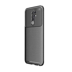 Teleplus Xiaomi Redmi 9 Negro Karbon Kahverengi Silikon Cep Telefonu Kılıf