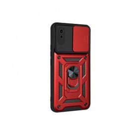Teleplus Xiaomi Redmi 9A Kamera Korumalı Yüzüklü Tank Pars Silikon Siyah Kılıf