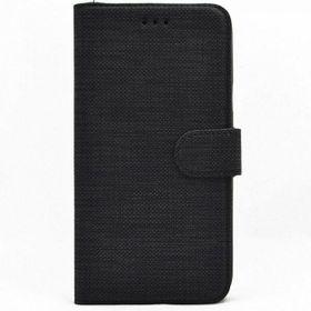 Teleplus Xiaomi Redmi 9A Kumaş Spor Standlı Cüzdan Siyah Kılıf