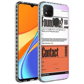 Teleplus Xiaomi Redmi 9C Desenli Elegans Serisi Silikon Mor Kılıf