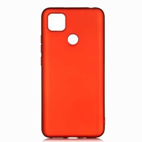 Teleplus Xiaomi Redmi 9C Lüks Mat Nano Ekran Koruyucu Kırmızı Silikon Cep Telefonu Kılıf