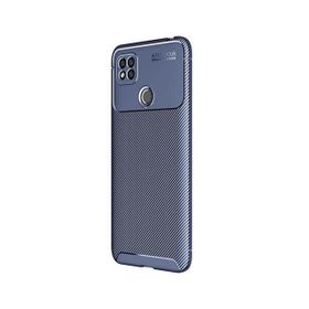 Teleplus Xiaomi Redmi 9C Negro Karbon Dokulu Lacivert Silikon Cep Telefonu Kılıf