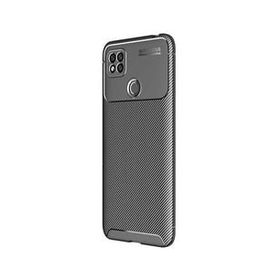 Teleplus Xiaomi Redmi 9C Negro Karbon Dokulu Silikon Lacivert Kılıf + Nano Glass Ekran Koruyucu