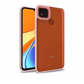 Teleplus Xiaomi Redmi 9C Renkli Bumper Hybrid Flora Silikon Pembe Kılıf