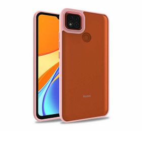 Teleplus Xiaomi Redmi 9C Renkli Bumper Hybrid Flora Silikon Pembe Kılıf