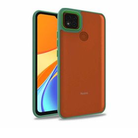 Teleplus Xiaomi Redmi 9C Renkli Bumper Hybrid Flora Silikon Pembe Kılıf