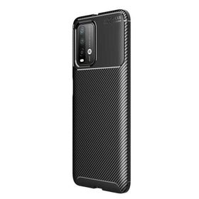 Teleplus Xiaomi Redmi 9T Karbon Dokulu Silikon Siyah Kılıf