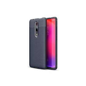 Teleplus Xiaomi Redmi K20 Deri Dokulu Nano Ekran Koruyucu Siyah Uyumlu Silikon Kılıf