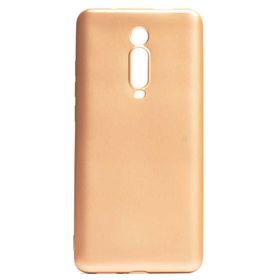 Teleplus Xiaomi Redmi K20 Lüks Mat Nano Ekran Koruyucu Gold Uyumlu Silikon Kılıf