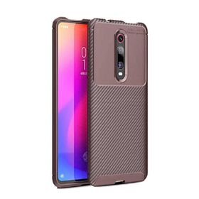 Teleplus Xiaomi Redmi K20 Negro Karbon Kahverengi Silikon Kılıf