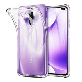 Teleplus Xiaomi Redmi K30 Darbe Korumalı Silikon Şeffaf Nano Ekran Koruyucu Cep Telefonu Kılıfı