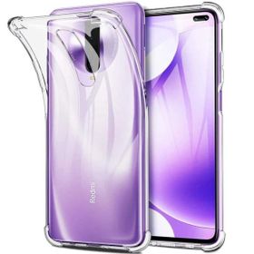 Teleplus Xiaomi Redmi K30 Darbe Korumalı Silikon Şeffaf Nano Ekran Koruyucu Cep Telefonu Kılıfı