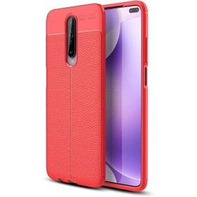Teleplus Xiaomi Redmi K30 Deri Dokulu Silikon Lacivert Nano Ekran Koruyucu Cep Telefonu Kılıfı