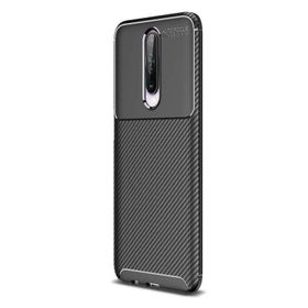 Teleplus Xiaomi Redmi K30 Negro Karbon Desenli Silikon Nano Ekran Koruyucu Cep Telefonu Kılıfı