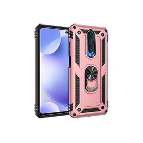 Teleplus Xiaomi Redmi K30 Vega Yüzüklü Tank Kapak Kırmızı Kılıf