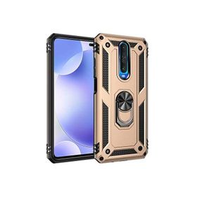 Teleplus Xiaomi Redmi K30 Vega Yüzüklü Tank Kapak Rose Gold + Nano Ekran Koruyucu Kılıf