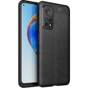 Teleplus Xiaomi Redmi K30S Deri Dokulu Tam Kapatan Nano Ekran Koruyucu Siyah Silikon Cep Telefonu Kılıf
