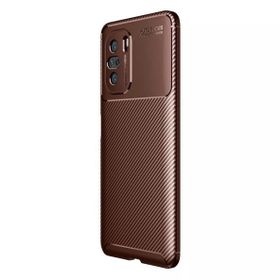 Teleplus Xiaomi Redmi K40 Negro Karbon Desenli Siyah Nano Ekran Koruyucu Silikon Cep Telefonu Kılıf