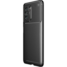 Teleplus Xiaomi Redmi K40 Negro Karbon Desenli Siyah Nano Ekran Koruyucu Silikon Cep Telefonu Kılıf