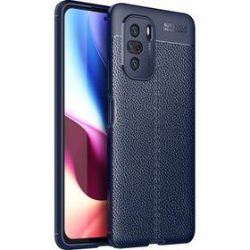 Teleplus Xiaomi Redmi K40 Pro Deri Dokulu Silikon Kırmızı Kılıf