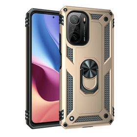 Teleplus Xiaomi Redmi K40 Vega Yüzüklü Tank Lacivert Silikon Kılıf