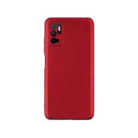 Teleplus Xiaomi Redmi Note 10 5G Kamera Korumalı Mat Silikon Kırmızı Kılıf