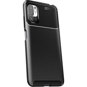 Teleplus Xiaomi Redmi Note 10 5G Karbon Dokulu Silikon Siyah Kılıf