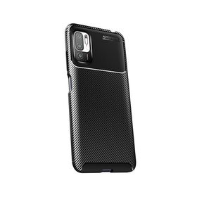 Teleplus Xiaomi Redmi Note 10 5G Karbon Dokulu Silikon Siyah Kılıf